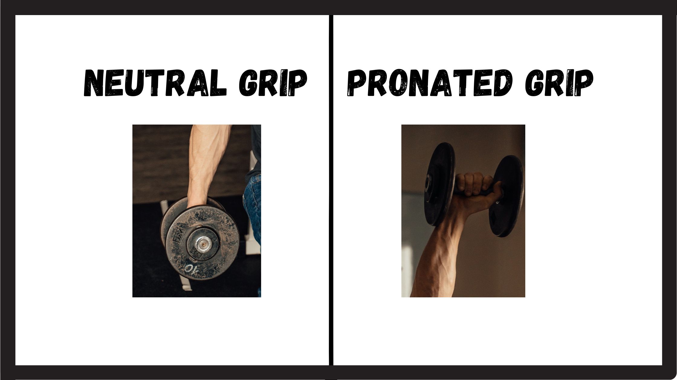 Neutral & pronated grip