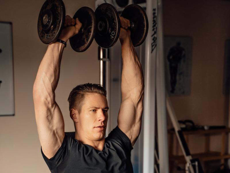 overhead shoulder press