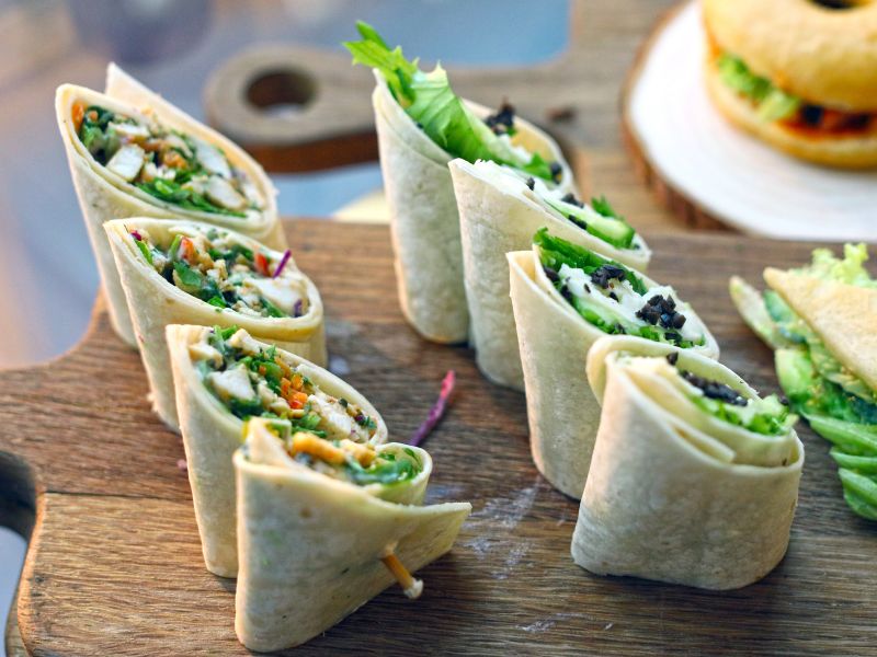 Low calorie wraps