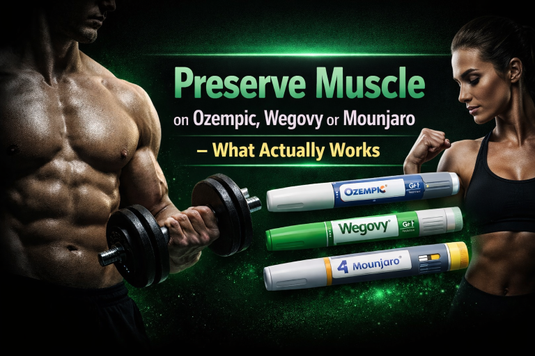 preserve muscle on ozempic wegovy mounjaro while losing weight